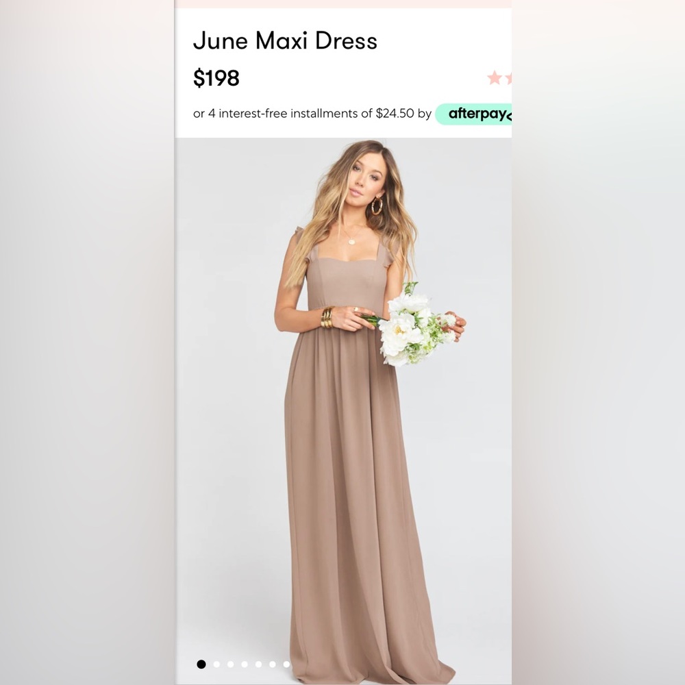 Show me your mumu June Maxi Dress- dune Chiffon